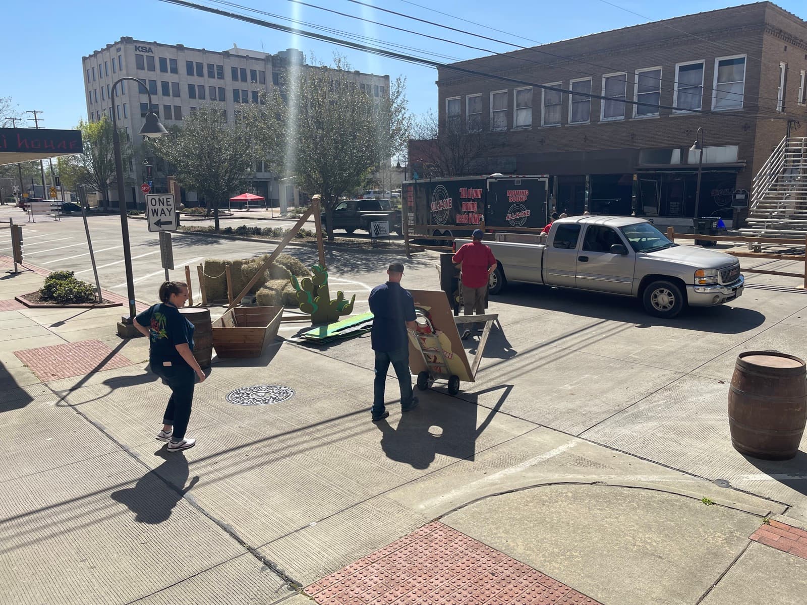 All-N-One Moving crew on a moving job in East Texas